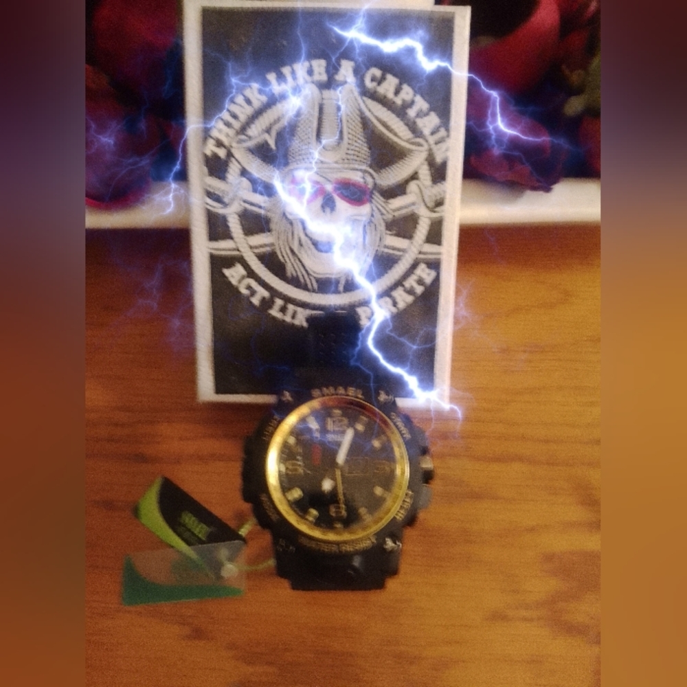SMAEL SHOCKPROOF WATERPROOF DUAL TIME SPORT WATCH